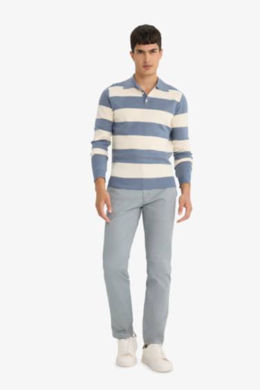 Standard Fit Polo Collar Knitwear Pullover