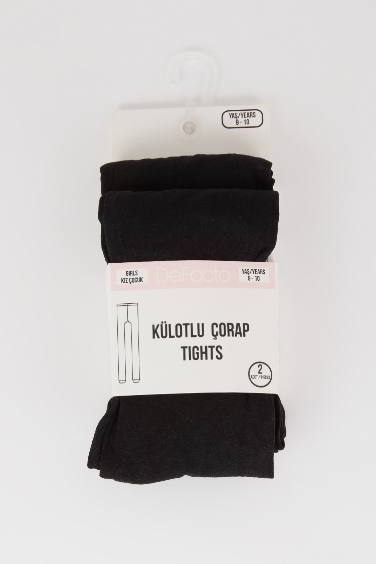 Lot de 2 collants fille