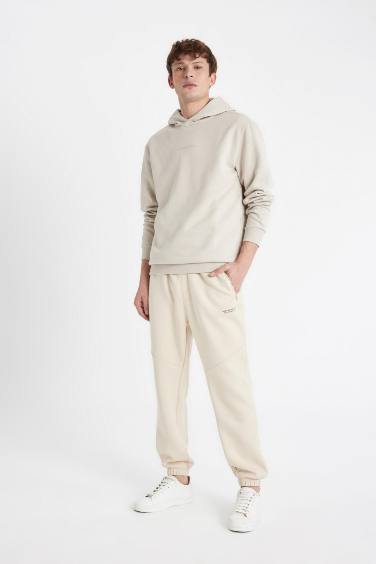 Regular Fit Jogger Eşofman Altı Fermuar Cepli Lastikli Paça