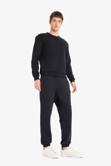 Regular Fit Drawstring Waist Elastic Leg Sweatpants