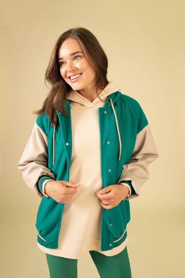 Waterproof Oversize Fit Hooded Bomber Jacket