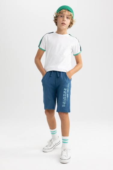 Boy Regular Fit Combed Cotton Shorts