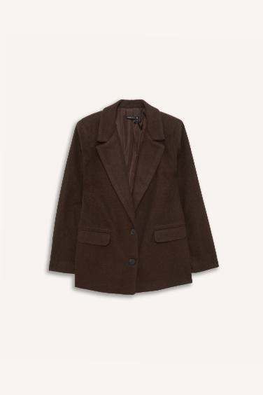 Regular Fit Flanel Blazer Ceket