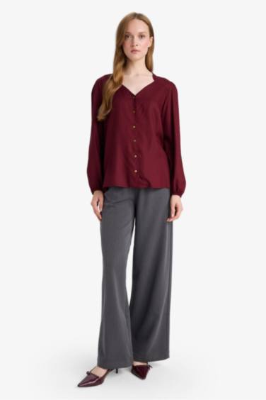 Брюки широкого покроя