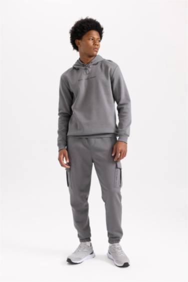 DeFactoFit Standard Fit Cargo Pocket Jogger Sweatpants