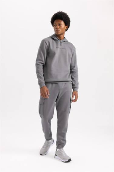 DeFactoFit Standard Fit Cargo Pocket Jogger Sweatpants