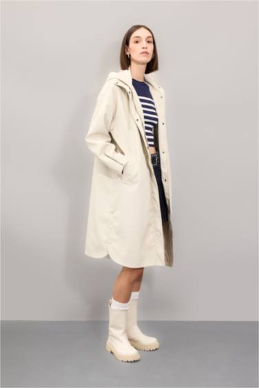 Waterproof Relax Fit Hooded Raincoat