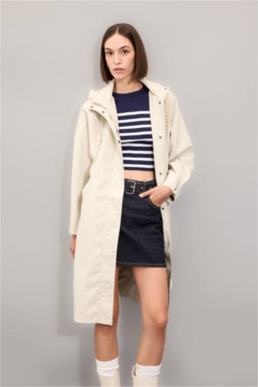 Waterproof Relax Fit Hooded Raincoat