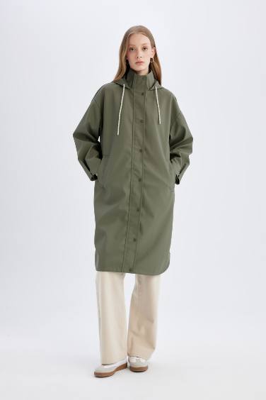 Waterproof Relax Fit Hooded Raincoat