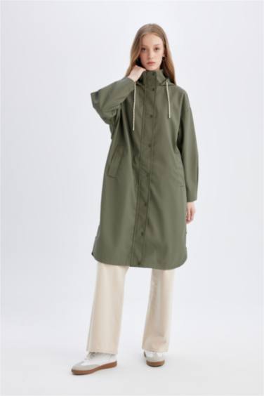 Waterproof Relax Fit Hooded Raincoat