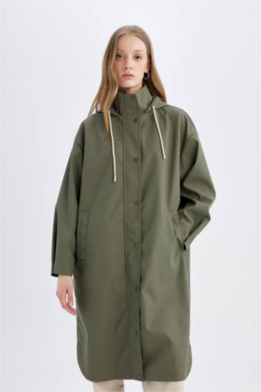 Waterproof Relax Fit Hooded Raincoat