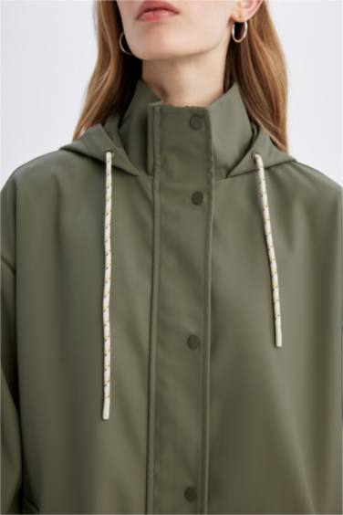 Waterproof Relax Fit Hooded Raincoat