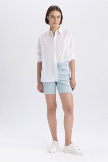 Chemise coton Oversize À Manches Longues