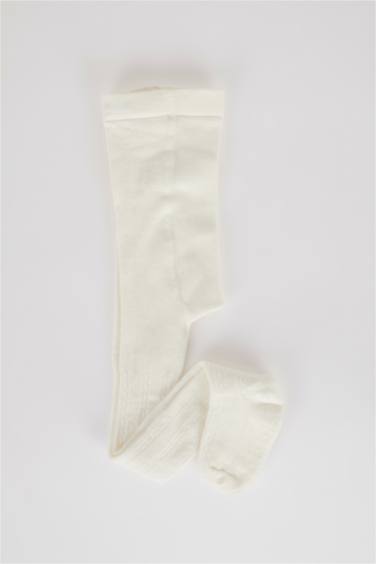 Kız Bebek Pamuklu Uzun Çorap