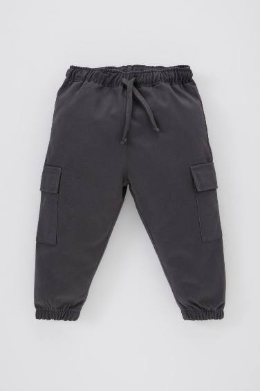 Regular Fit Gabardine Trousers