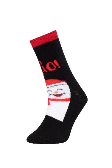 Boy Christmas Themed 2 Piece Cotton Long Socks