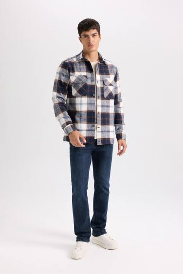 Regular Fit Oduncu Kareli Uzun Kollu Gömlek