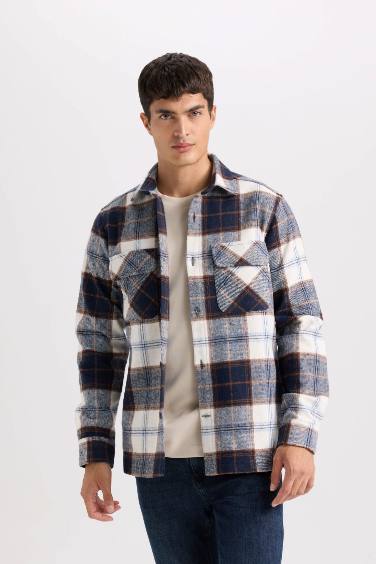 Regular Fit Oduncu Kareli Uzun Kollu Gömlek