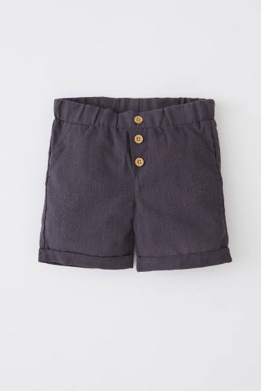 Short Look Lin Basique Bande élastique