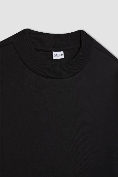 Sweatshirt en tissu épais à col rond pour Homme