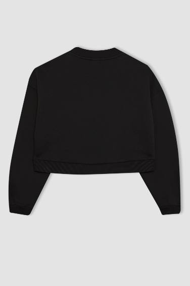 Sweatshirt en tissu épais à col rond pour Homme