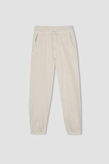 Oversize Fit Thick Sweatshirt Fabric Trousers