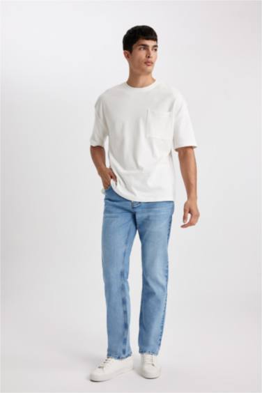 Defacto x Wiser Wash Sergio Regular Fit Waist Pipe Leg Jeans