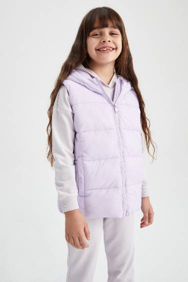 Gilet À Capuche Fille