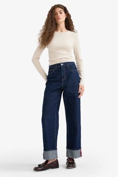 Fitted Crew Neck Ribbed Camisole Long Sleeve T-Shirt