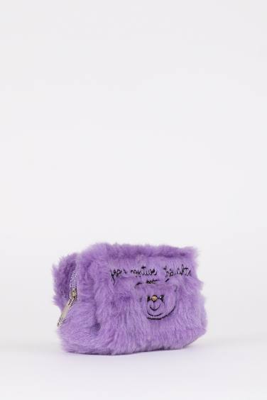 Porte-monnaie en peluche imprimé pour Femme