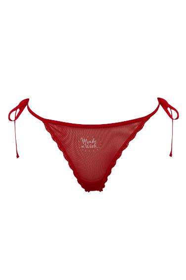 Fall in Love Yılbaşı Temalı Kırmızı Dantel String Slip Külot