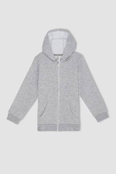 Regular Fit Hooded Cardigan