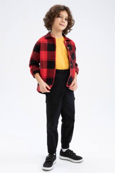 Boy Cargo Jogger Gabardine Trousers