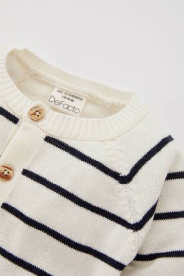 Baby Boy Crew Neck Knitwear Cardigan