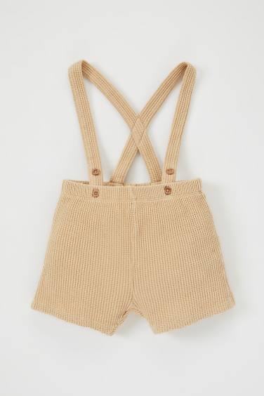 Baby Boy Regular Fit Waffle Shorts