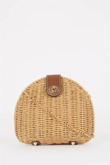 Kadın Hasır Çapraz Çanta