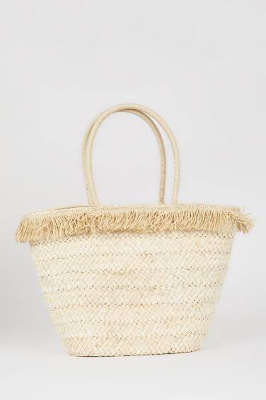 Kadın Hasır Plaj Çantası