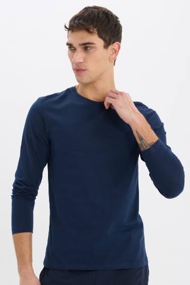 Slim Fit Long Sleeve Knitted Tops