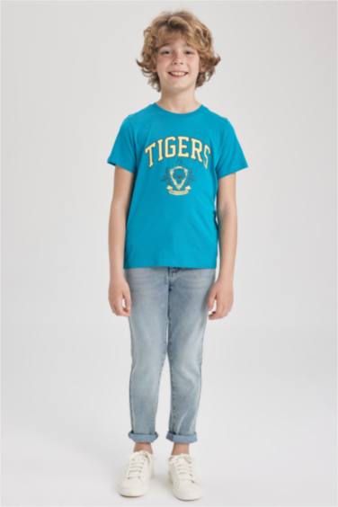 T-Shirt À Manches Courtes İmprimé Coupe Classique