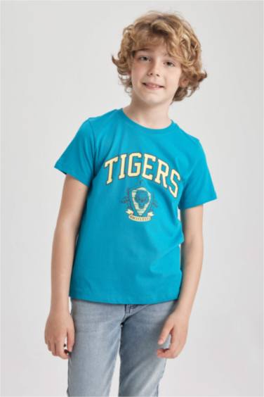 T-Shirt À Manches Courtes İmprimé Coupe Classique