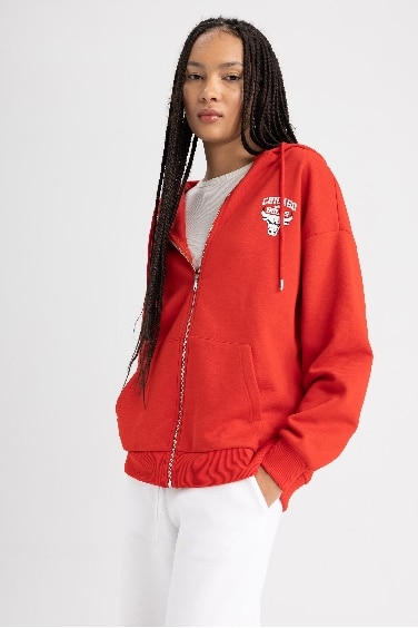 Sweat-shirt Oversize zippé NBA Chicago Bulls de DeFacto Fit