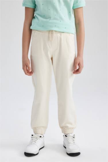 Брюки джоггеры из габардина для мальчиков