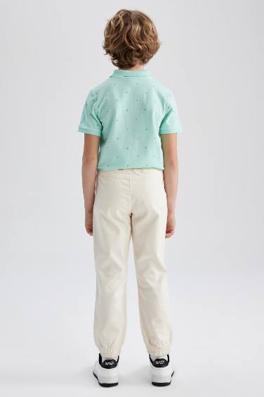 Брюки джоггеры из габардина для мальчиков