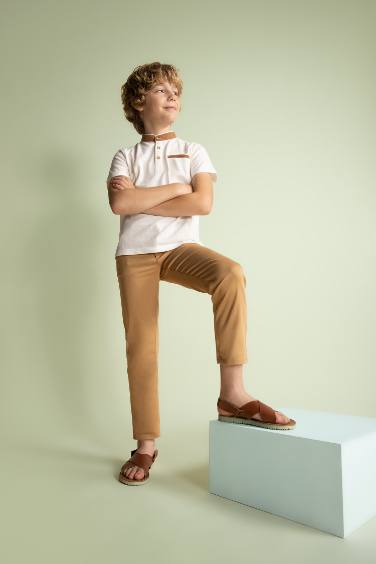 Boy Regular Fit Gabardine Trousers