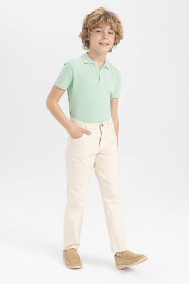 Boy Regular Fit Gabardine Trousers