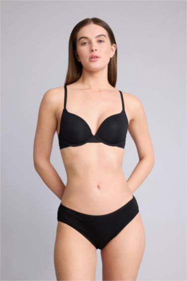 Kaplı Yarım Dolgulu Tişört Bra - Görsel 2