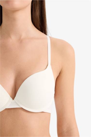 Kaplı Yarım Dolgulu Tişört Bra - Görsel 4
