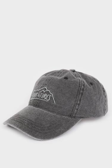 Boy Embroidered Denim Cap
