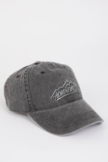 Boy Embroidered Denim Cap