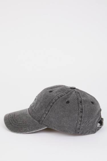 Boy Embroidered Denim Cap